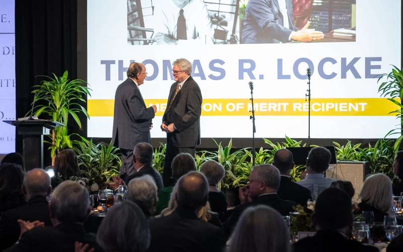 Texas Methodist Foundation honors Tom Locke with Medallion of Merit